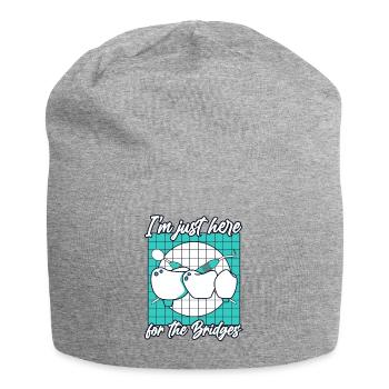 Just Here For The Bridges Dental Lab - Jersey Beanie - heather grey - Front