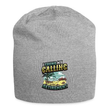 J’ai trouvé ma vocation, la retraite - Bonnet en jersey - gris chiné - Devant