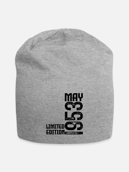 Cadeau may 1953. anniversary may 1953. Mai 1953. - Bonnet en jersey - gris chiné