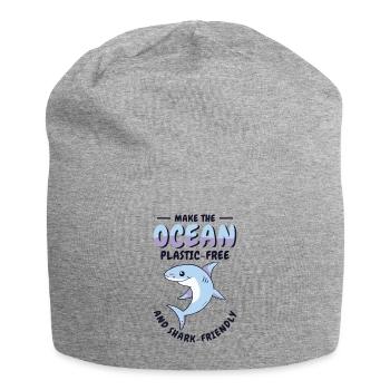 World Wildlife Day Shark Animal Welfare Marine - Jersey Beanie - heather grey - Front