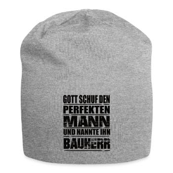 Bauherr - Jersey-Beanie - Grau meliert - Vorne