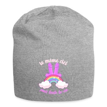 EVJF LE MÊME ZIZI Future Mariée Vie de Jeune Fille - Bonnet en jersey - gris chiné - Devant
