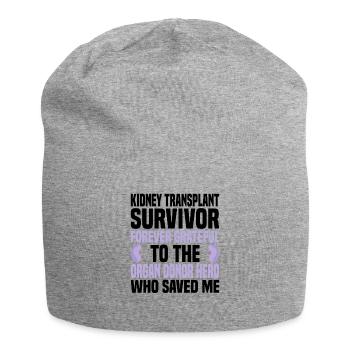 Nierentransplantation Cancer Disease Awareness - Jersey-Beanie - Grau meliert - Vorne
