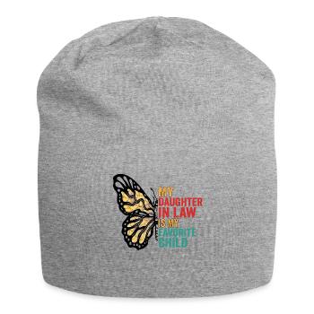 Ma belle-fille est mon enfant papillon préféré - Bonnet en jersey - gris chiné - Devant