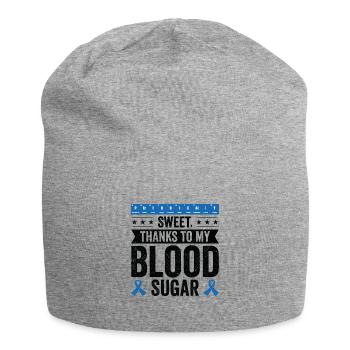 Diabetische Bauchspeicheldrüse - Jersey-Beanie - Grau meliert - Vorne