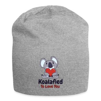 Valentine's Day Koala Love Wildlife Koala Lover - Jersey Beanie - heather grey - Front