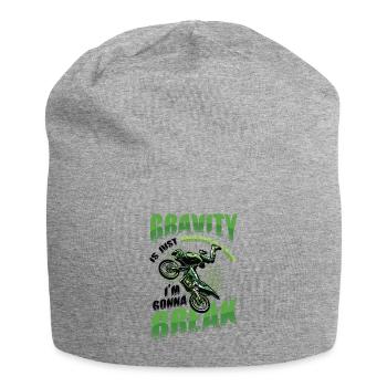 La gravité, une autre loi - Bonnet en jersey - gris chiné - Devant