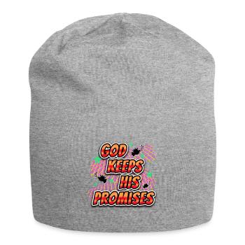 God Keeps His Promises - Jersey-Beanie - Grau meliert - Vorne