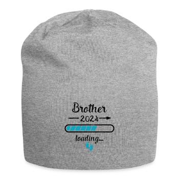 Brother 2024 Loading Pregnancy Bro Birth - Jersey Beanie - heather grey - Front