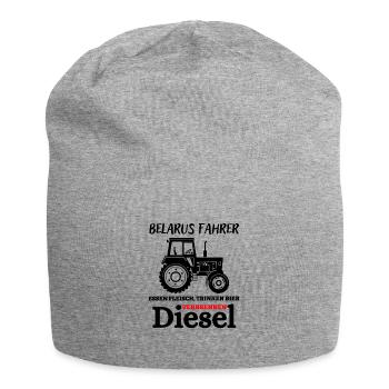 MTS-Belarus Fahrer trinken Bier verbrennen Diesel - Jersey-Beanie - Grau meliert - Vorne