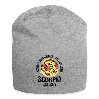 Skorpion Energie Astrologisches Horoskop - Jersey-Beanie - Grau meliert - Vorne