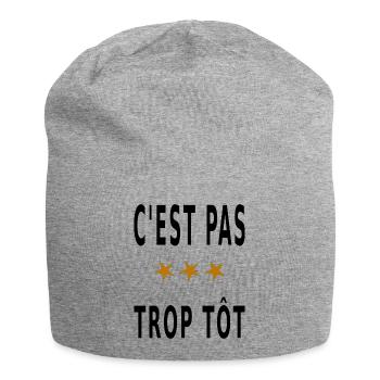 C'est pas trop tôt - Bonnet en jersey - gris chiné - Devant