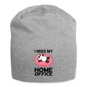 Home Office Miss Humor Funny - Jersey Beanie - heather grey - Front