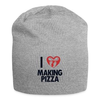 J’adore faire pizza plateau pizza pizza four pizza pizza - Bonnet en jersey - gris chiné - Devant