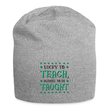 St. Patrick's Day Lehre Lucky Shamrock Clover - Jersey-Beanie - Grau meliert - Vorne