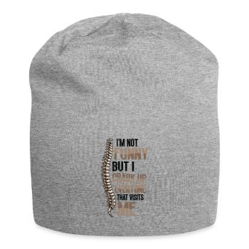 I'm not funny - Jersey Beanie - heather grey - Front