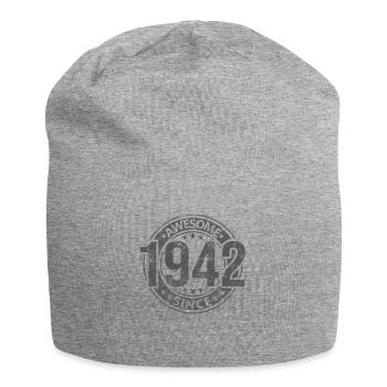 Awesome Since Vintage 1942 Retro Birthday - Jersey Beanie - heather grey - Front