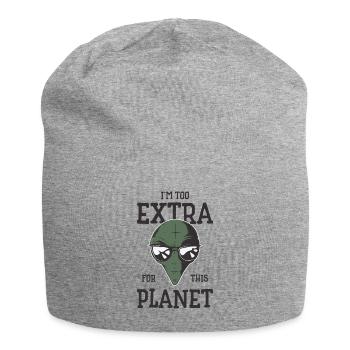 Alien Extrovert Extraterrestrial Beings Cool Alien - Jersey Beanie - heather grey - Front