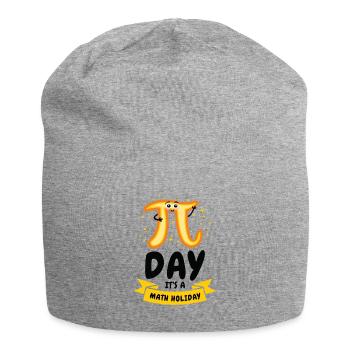 Pi Day Math Holiday Pi Symbol Number - Jersey Beanie - heather grey - Front