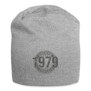 Awesome Since Vintage 1979 Retro Birthday - Jersey Beanie - heather grey - Front