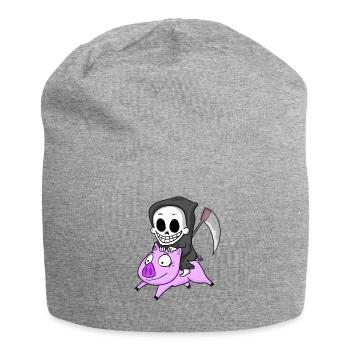 Cochon Faucheur - Bonnet en jersey - gris chiné - Devant
