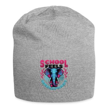L’école se sent Irrelephant, anti-école - Bonnet en jersey - gris chiné - Devant