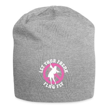 Hippie Peace Sign Peace Flowers Flower Child - Bonnet en jersey - gris chiné - Devant