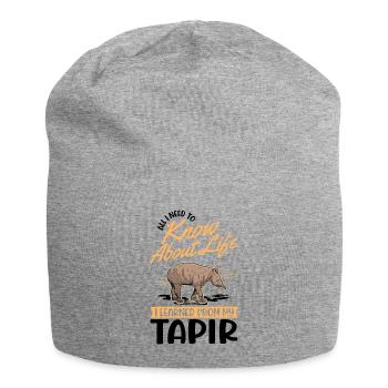 Tapir Tapir des plaines Tapirdae Tapir - Bonnet en jersey - gris chiné - Devant