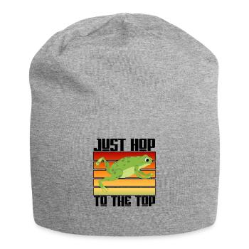 Rotäugiger Laubfrosch Niedliches - Jersey-Beanie - Grau meliert - Vorne