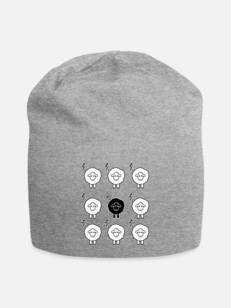Black sheep - Jersey Beanie - heather grey
