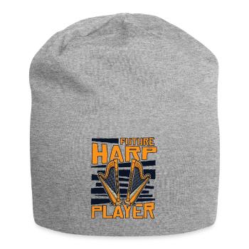 Future Harp Player Harfenmusik Harfe Harfenspieler - Jersey-Beanie - Grau meliert - Vorne