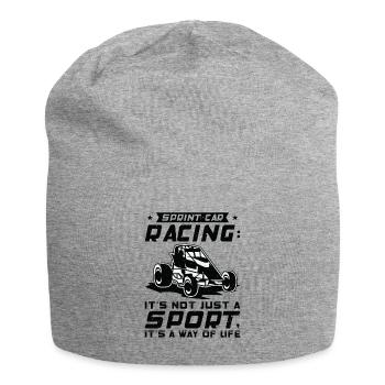 Sprint Car Dirt Track Racing - Jersey-Beanie - Grau meliert - Vorne