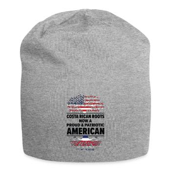 Born Costa Rican Costa Rica American USA - Jersey Beanie - heather grey - Front