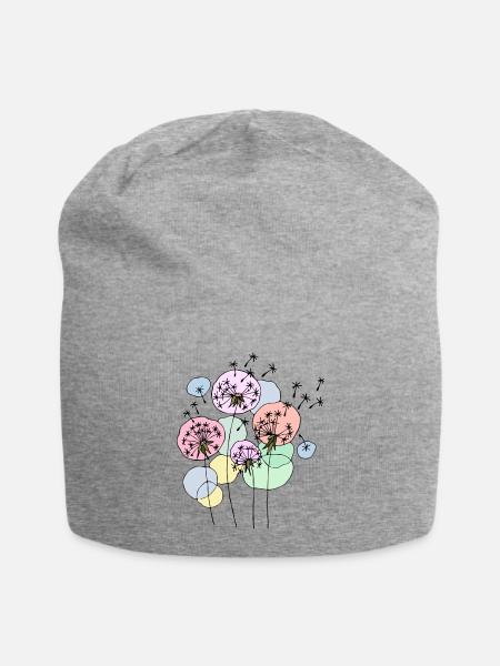 Löwenzahn - Jersey-Beanie - Grau meliert