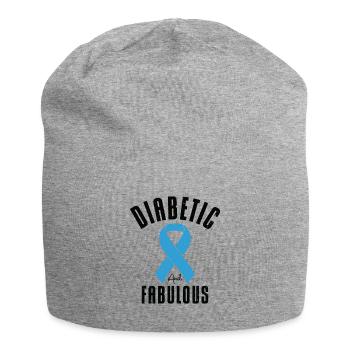 Diabetische Bauchspeicheldrüse - Jersey-Beanie - Grau meliert - Vorne