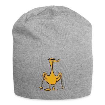 Mallard - Duck with sticks - Walking - Jersey Beanie - heather grey - Front