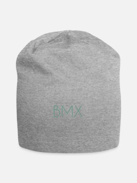 BMX Schriftzug - Jersey-Beanie - Grau meliert