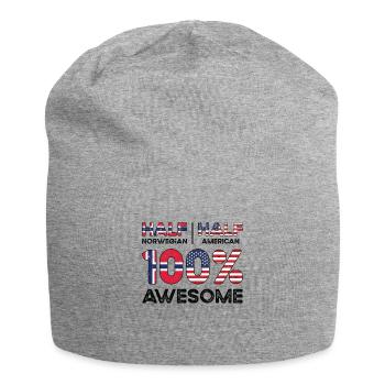 Né : Norvégien, Norvège, Américain, États-Unis - Bonnet en jersey - gris chiné - Devant