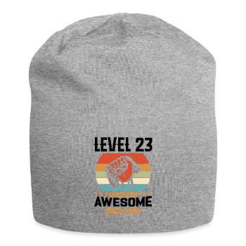 Level 23 Komplettes Geschenk zum Geburtstag 2000 - Jersey-Beanie - Grau meliert - Vorne