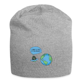 Weltraum Alien Astronomie Alien Raumschiff Comic - Jersey-Beanie - Grau meliert - Vorne
