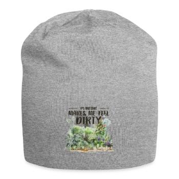 Garden Gardening Home Gardener Gardener Gardener Gardening - Jersey Beanie - heather grey - Front