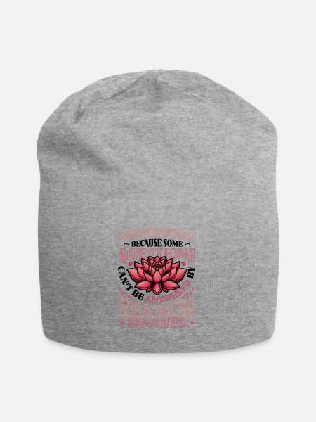 Lustige Meditation, Spirituelle Meditation - Jersey-Beanie - Grau meliert