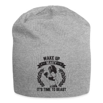 Réveillez-vous beauté son temps de battre - Bonnet en jersey - gris chiné - Devant
