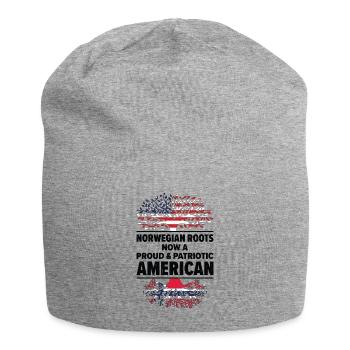 Né : Norvégien, Norvège, Américain, États-Unis - Bonnet en jersey - gris chiné - Devant