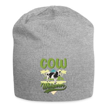 Cow Whisperer Farmer Cattle Breeder Cows - Jersey Beanie - heather grey - Front