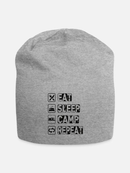 Manger Dormir Camp Répéter - Bonnet en jersey - gris chiné