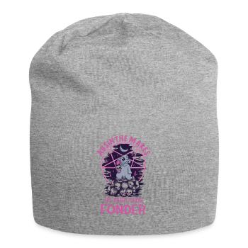 Satan Belzébuth Diable Gothique Pentagramme Mystique - Bonnet en jersey - gris chiné - Devant