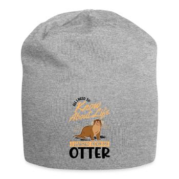 Loutre Cadeau Loutre Loutre Loutre Loutre de mer - Bonnet en jersey - gris chiné - Devant