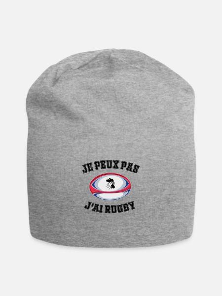 Pas Dispo, Rugby Oblige - Bonnet en jersey - gris chiné