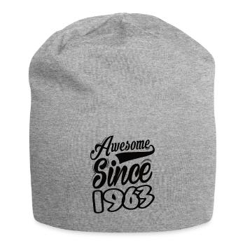 Awesome Since 1963 - Jersey Beanie - heather grey - Front